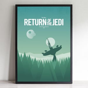 Return of the Jedi Poster: Retro Minimalist Star Wars Print