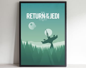Return of the Jedi Poster: Retro Minimalist Star Wars Print