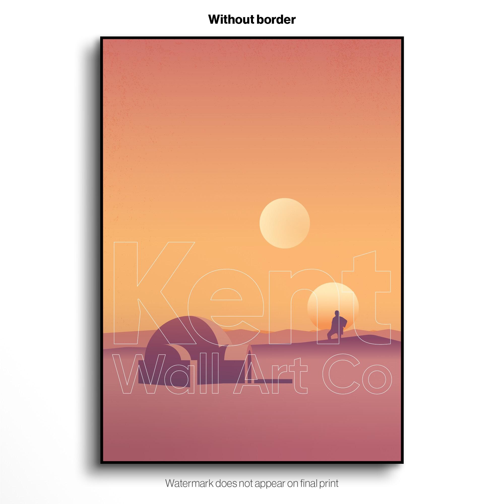 Star Wars A New Hope Print: Retro Sci-fi Minimalist Wall Art - Etsy