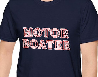 Motor Boater Captain T-Shirt | Nautical Apparel, Vacation Outfit, Gift for Sea Lovers, Beach Day Wear