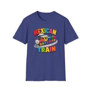 Mexican Train Dominoes T-Shirt | Colorful Train Domino Family Game Night Tee image 14