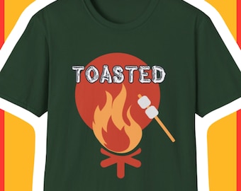 Toasted Campfire S'mores - Camiseta divertida para acampar