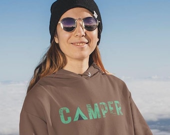 Camper Hoodie, Cozy Outdoor Sweatshirt for Nature Lovers, Great for Camping Trips and Weekend Adventures, Unisex Hoodie