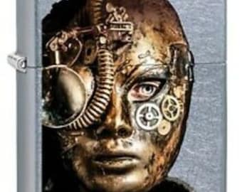 Cool Steampunk Man Zippo Lighter