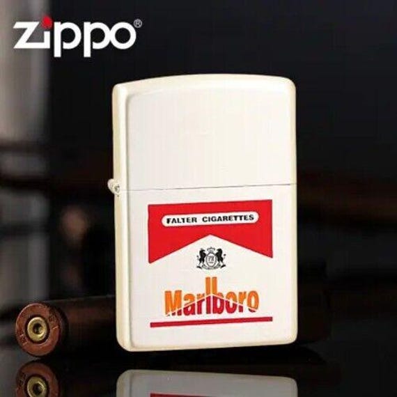 Double Sided Marlboro Red/orange Logo Zippo Lighter Japanese