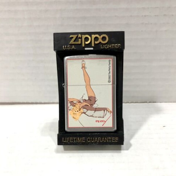 Rare 2002 Collectable Petty Pin Up "Lazy Lady" Zippo Lighter