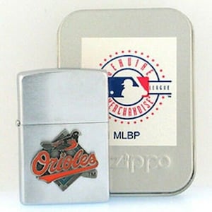 Rare Retired Iconic Baltimore Orioles MLB Zippo Lighter