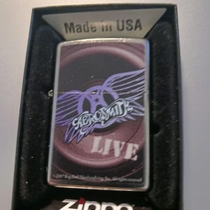 Rare New Rock & Roll Aerosmith Zippo Lighter