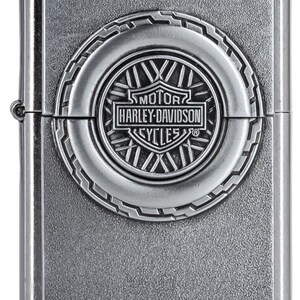 Rare Retired 2002 Harley Davidson Tire Engine Surprise Zippo Lighter