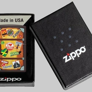 Zippo Koffer Design Braun Winddicht Feuerzeug