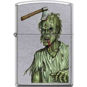 Zombie Axe Head Street Cromo ZIPPO LEVE