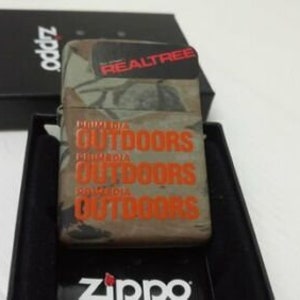 Real Tree Camo Zippo Lighter W/Fitted Butane Torch Insert