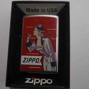 Rare Retired 2015 Windy Girl Zippo Lighter