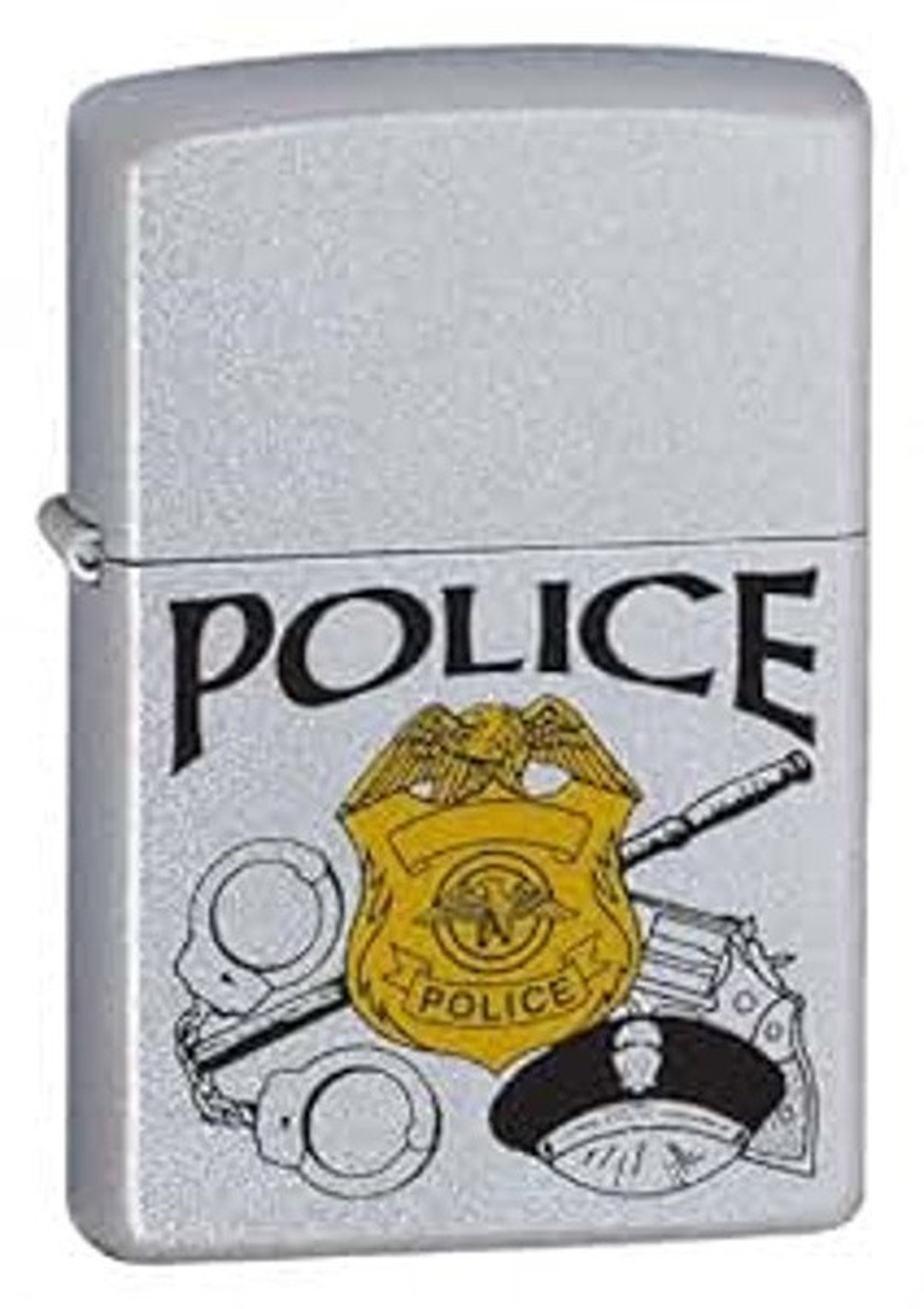 Zippo Police Badge Lighter - Navy Matte Finish 77739