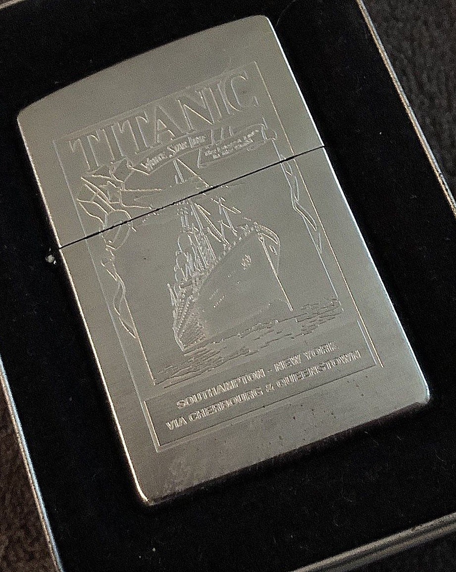 Sharp Engraved Chrome Titanic Zippo Lighter - Etsy