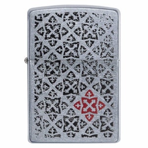 Cool Retired Engraved Pattern Zippo Lighter