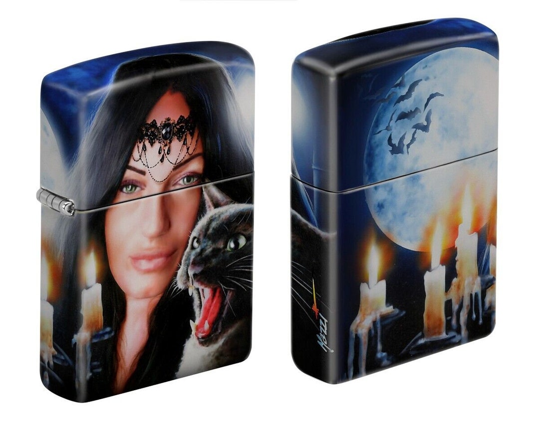Mazzi Woman & Black Panther Lighter, 540 Color Process Zippo Lighter Etsy