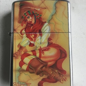 Sexy 2008 Naughty Nautical Pinup Tattoo Art Zippo Lighter