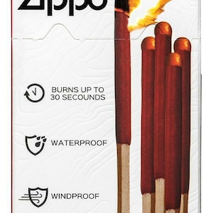 Zippo &quot;Typhoon Matches&quot;, 25 Matches, Windproof and Waterproof