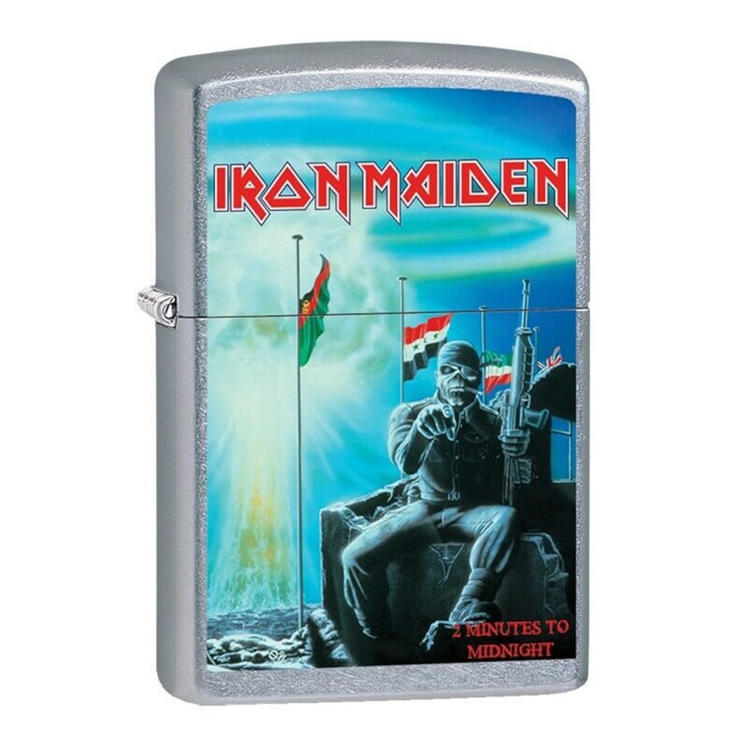 Maglietta Iron Maiden – Two Minutes To Midnight (Stampa Posteriore), Unisex, Cotone, Taglia M