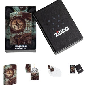 Amazing 540 multisided Nautical Compass  Zippo Lighter