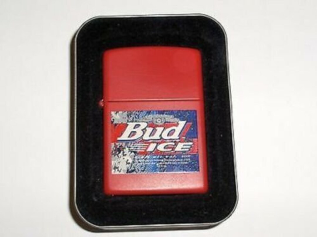Rare Retired Red Bud Ice Zippo Lighter Etsy
