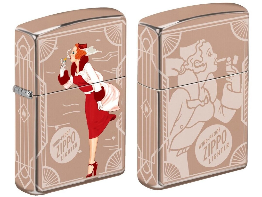 Windy Varga Lighter 2-sided Rose Gold Finish Zippo Lighter - Etsy