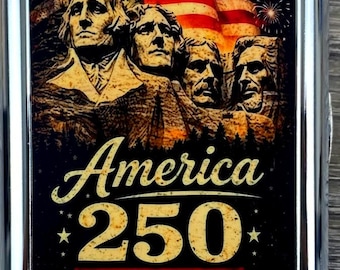 Étui à cigarettes Mount Rushmore 250e anniversaire avec allume-butane intégré pour roi