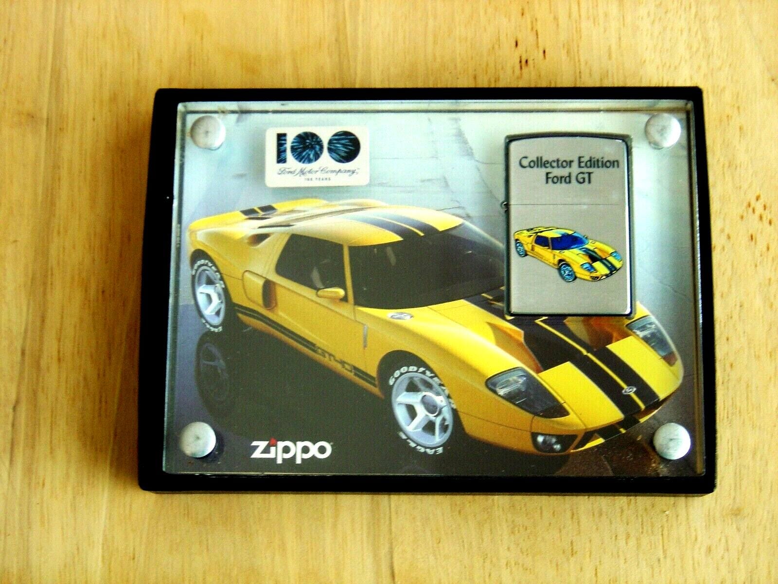 2002 Japanese Issue Ford GT 100th Anniversary Zippo Lighter