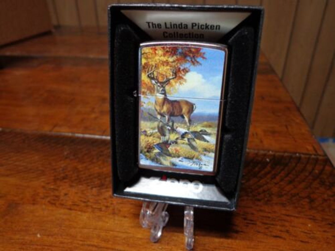 Linda Pickens Buck With Ducks Zippo Lighter W Etsy