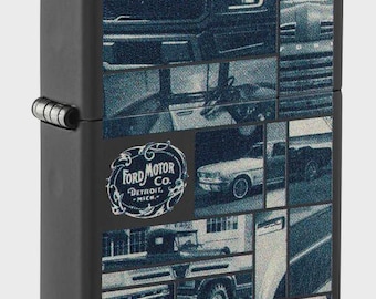 Encendedor Zippo con collage de Ford Motor Company de Sharp