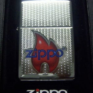 Sharp Zippo Flame Emblem Engraved Zippo Lighter
