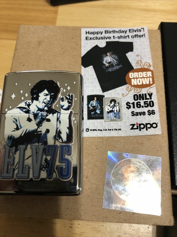 Retired Numbered Limited Edition Elvis Presley 75th Anniversary Zippo  Lighter
