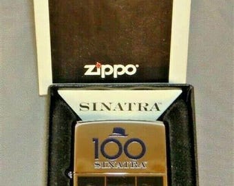 Rare Retired  Special Frank Sinatra 100th Birthday Zippo Lighter
