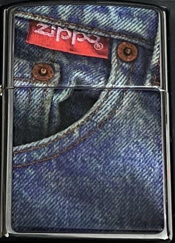 Rare 1997 Denim Watch Pocket Zippo Lighter - Etsy