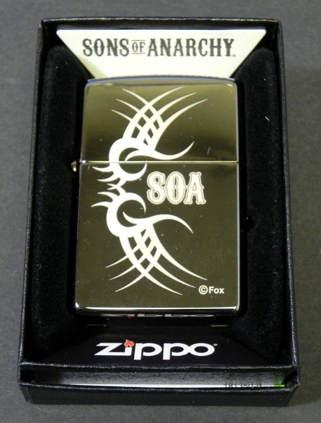 Rare Limited Production Sons of Anarchy Tribal Tattoo Zippo Lighter
