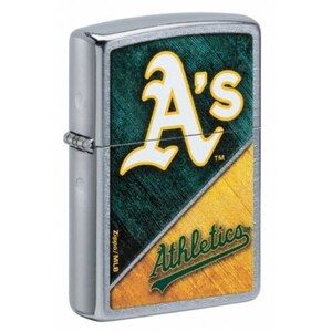 Zippo Feuerzeug: MLB Baseball, Oakland Athletics - Street Chrome