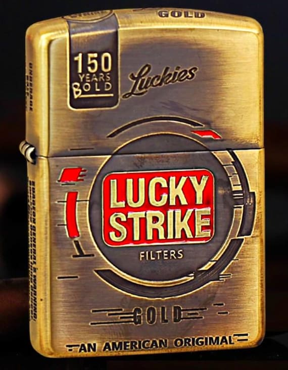Limited Edition Brass Armor Antique Label A Lucky Strike 2