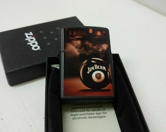 Retired Jim Beam Pool Billiards Zippo Lighter