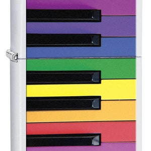 Rare Colorful Pride Piano Keys Zippo Lighter