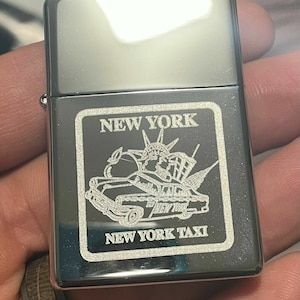 Retired 2007 Engraved New York Taxi Zippo Lighter