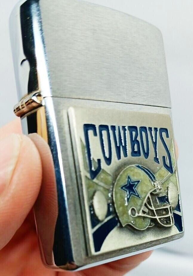 Rare NFL Dallas Cowboys Helmet Emblem Zippo Lighter