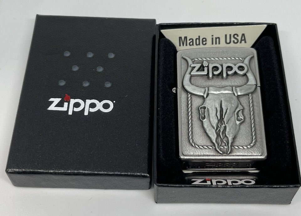 Rare 2009 Longhorn Cow Skull Emblem Zippo - Etsy