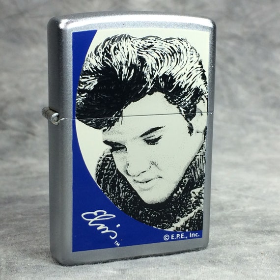 elvis presley cigarette lighter Gorgeous Retired Elvis Presley Sweater Zippo Lighter