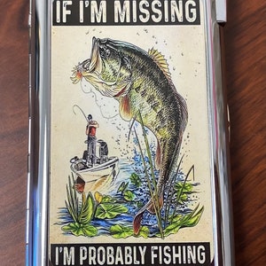 Zigarettenetui mit eingebautem Butanfeuerzeug Wenn ich fehlt, fische ich wahrscheinlich