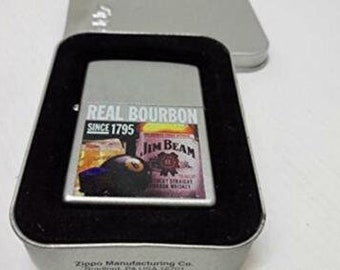 Rare Retired 2007 Jim Beam Bourbon Zippo Lighter