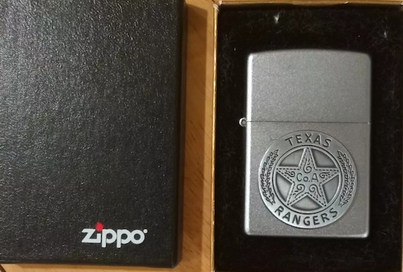 Rare 2002 Law Enforcement Texas Rangers Emblem Zippo Lighter - Etsy 