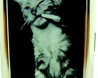 Cigarettfodral med inbyggd butan tändare för kattrökning