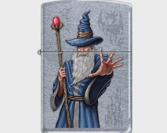 Sharp Mystical Wizard Zippo Lighter