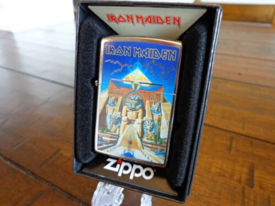 Sharp Iron Maiden Egyptian Powerslave Zippo Lighter Etsy